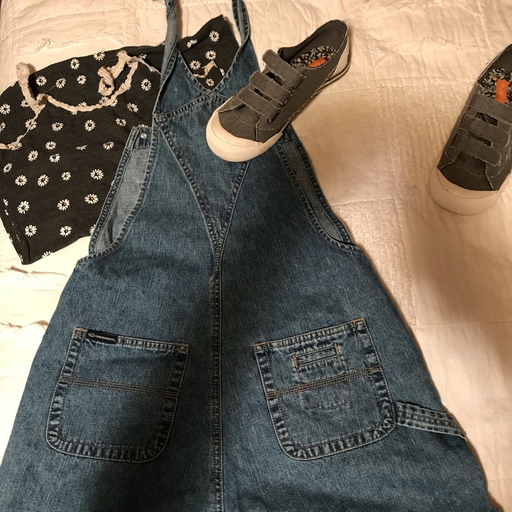 Womens Jean Overalls-Sz Large